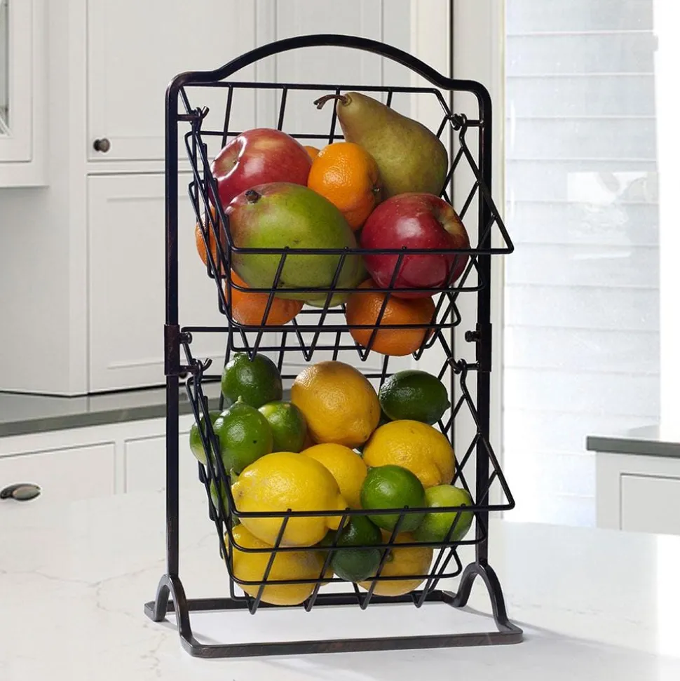 2 Tier Hanging Storage Baskets