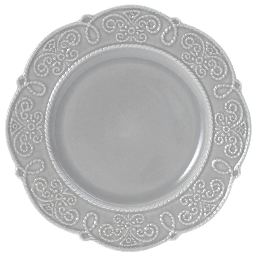 Abby Gray 16 Piece Dinnerware Set, Service for 4