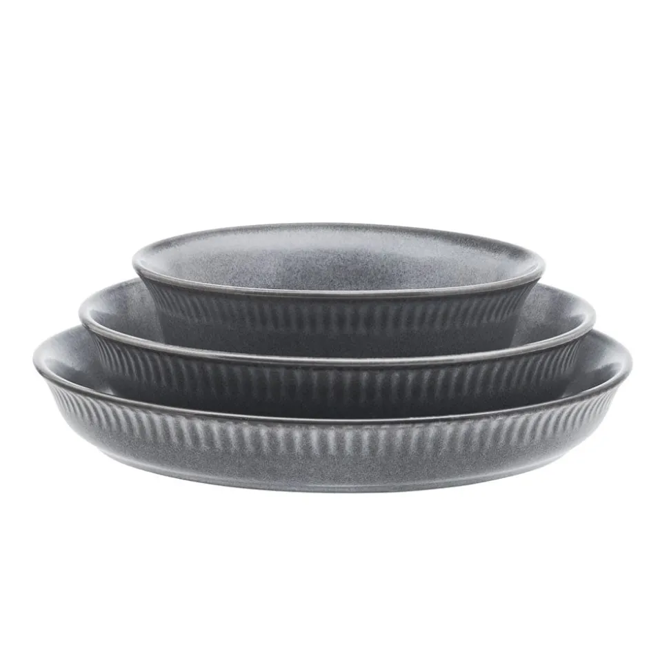 Amara Slate 6 Piece Dinnerware Bowl Set, Service for 2