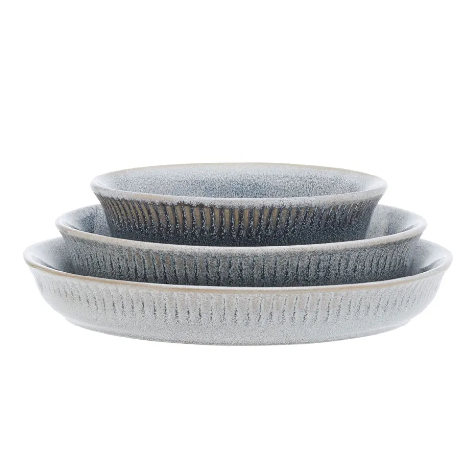 Amara Smoke 6 Piece Dinnerware Bowl Set, Service for 2