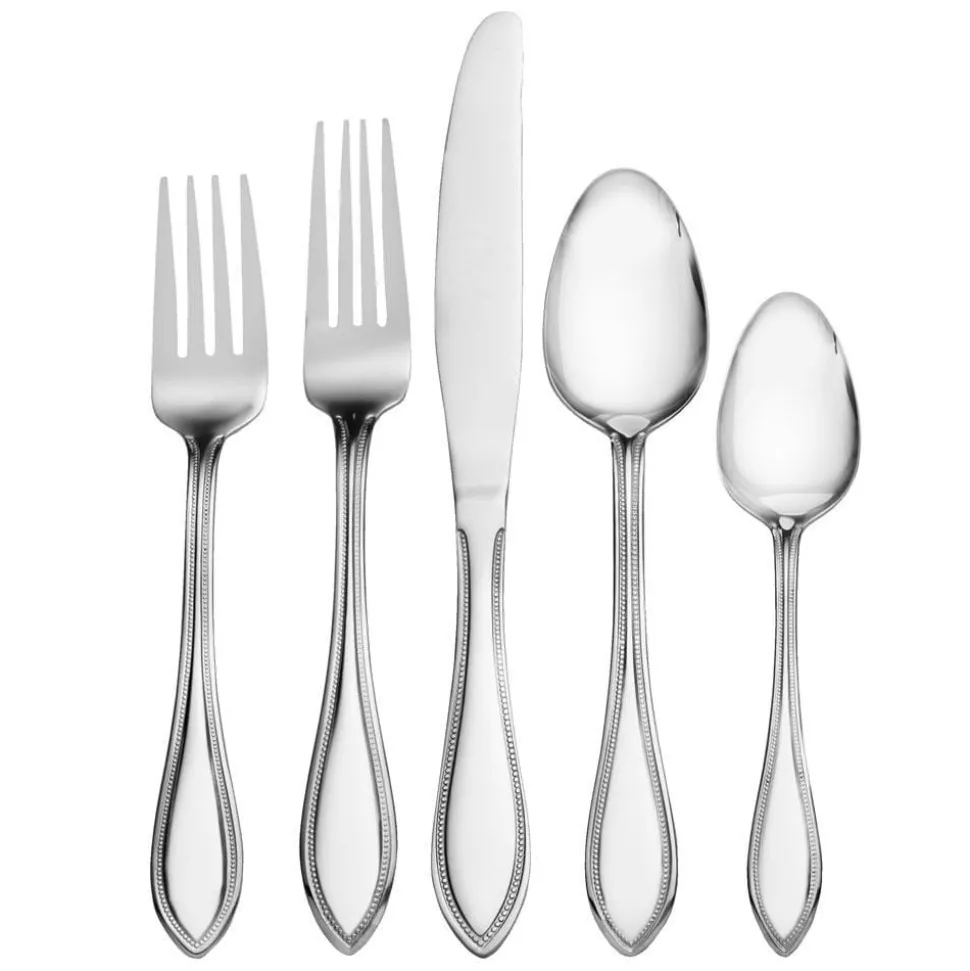 American Bead 61 Piece Flatware Set, Service for 8