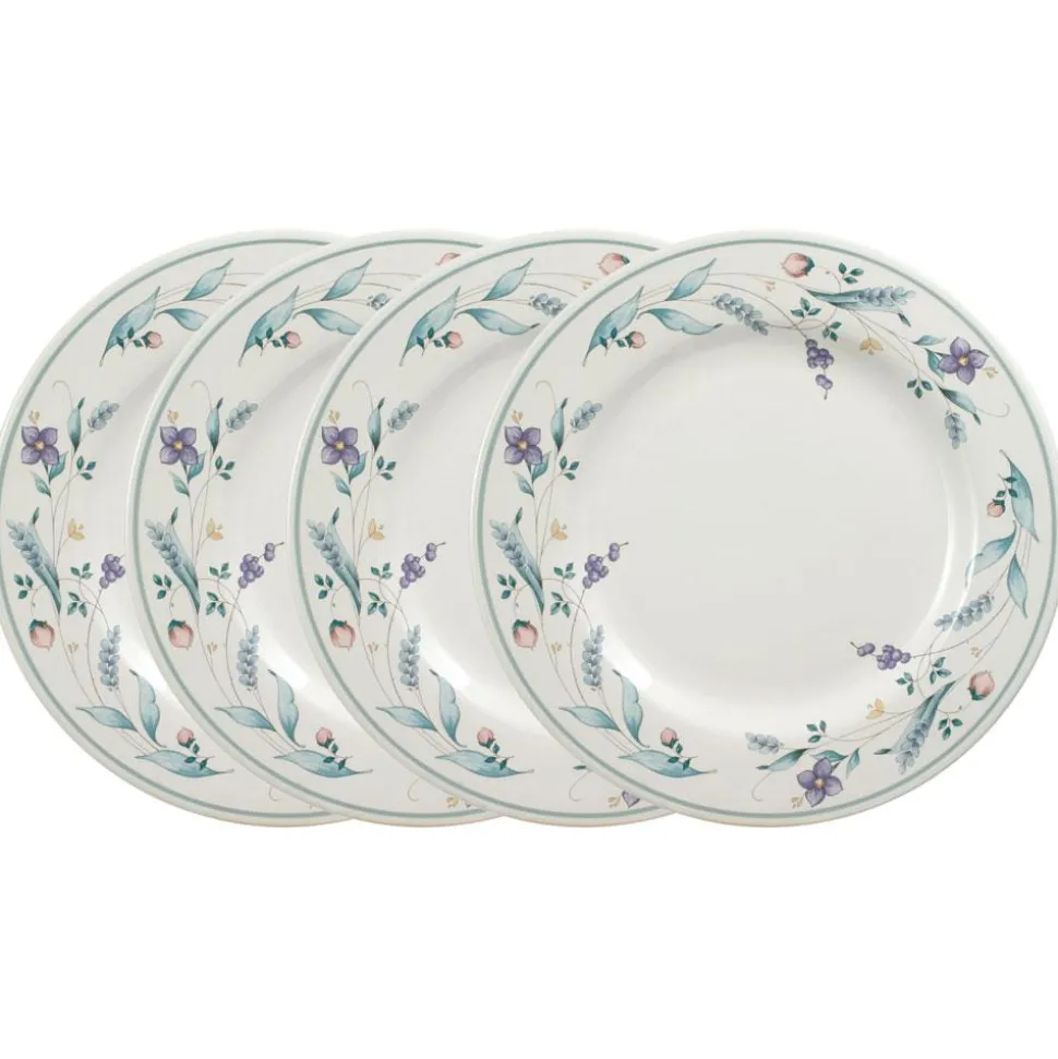 April Set of 4 Dinner Plates