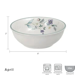 April Set of 4 Soup Cereal Bowls