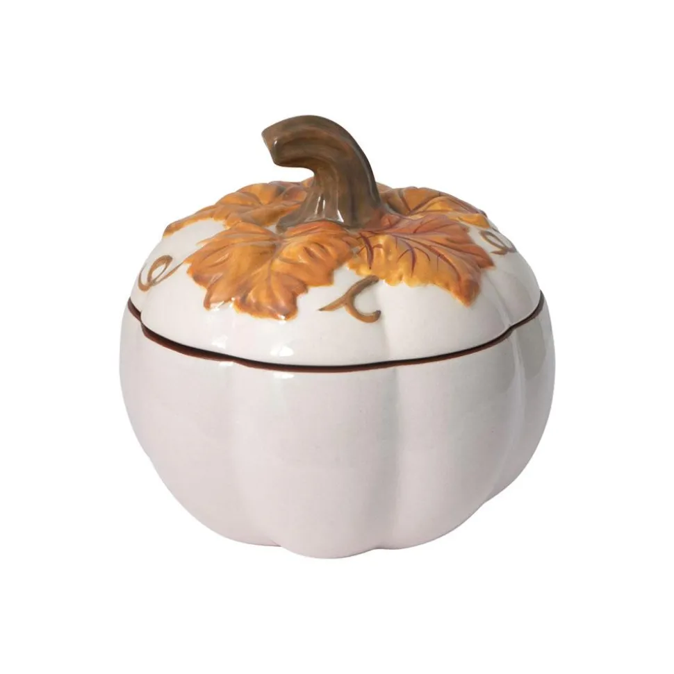 Autumn Berry Covered Pumpkin Bowl