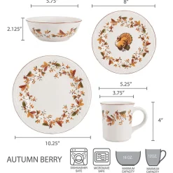 Autumn Berry Dinnerware Set