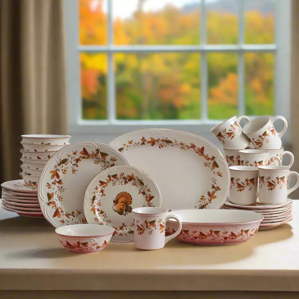 Autumn Berry Service for 8 with Serveware