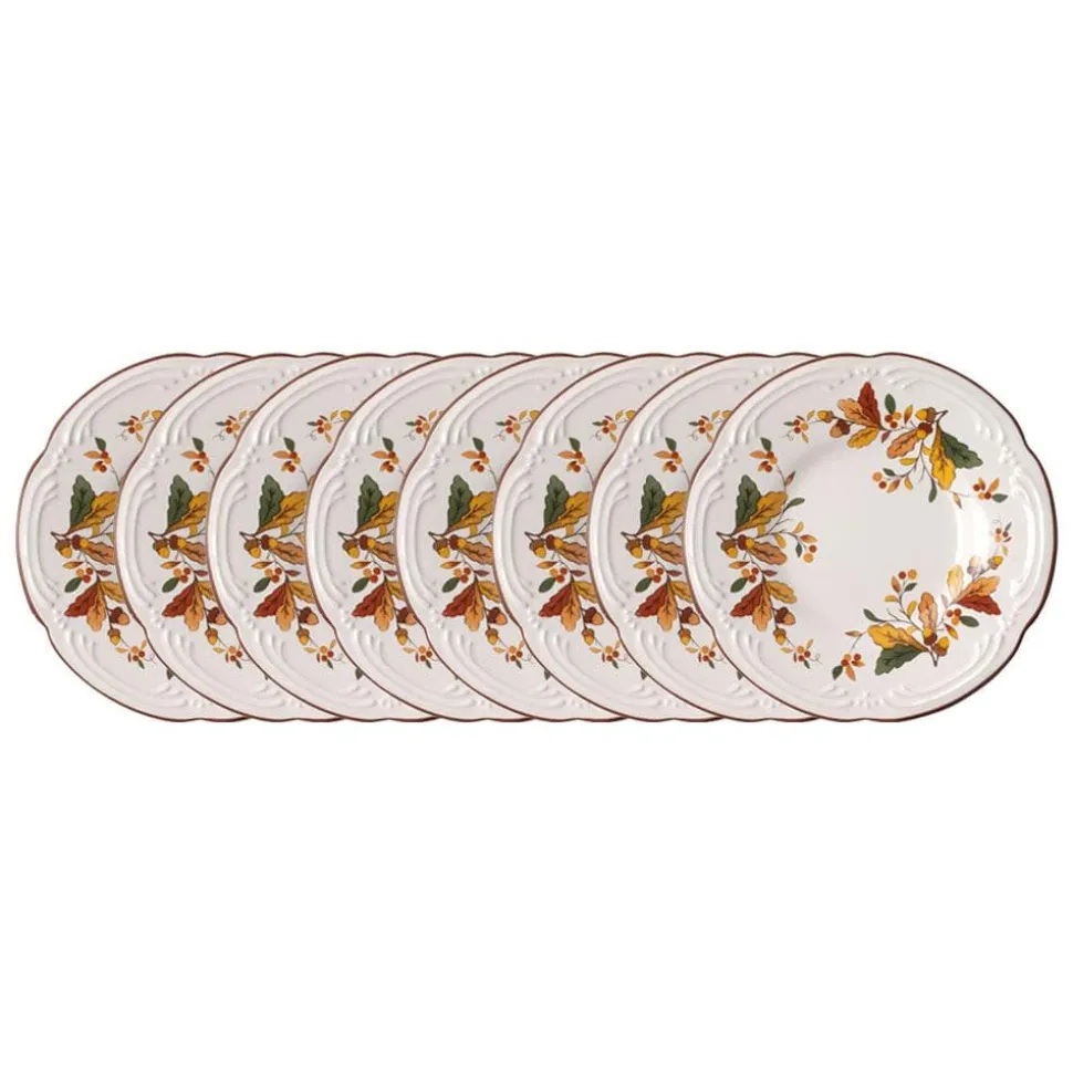 Autumn Berry Set of 8 Appetizer Plates
