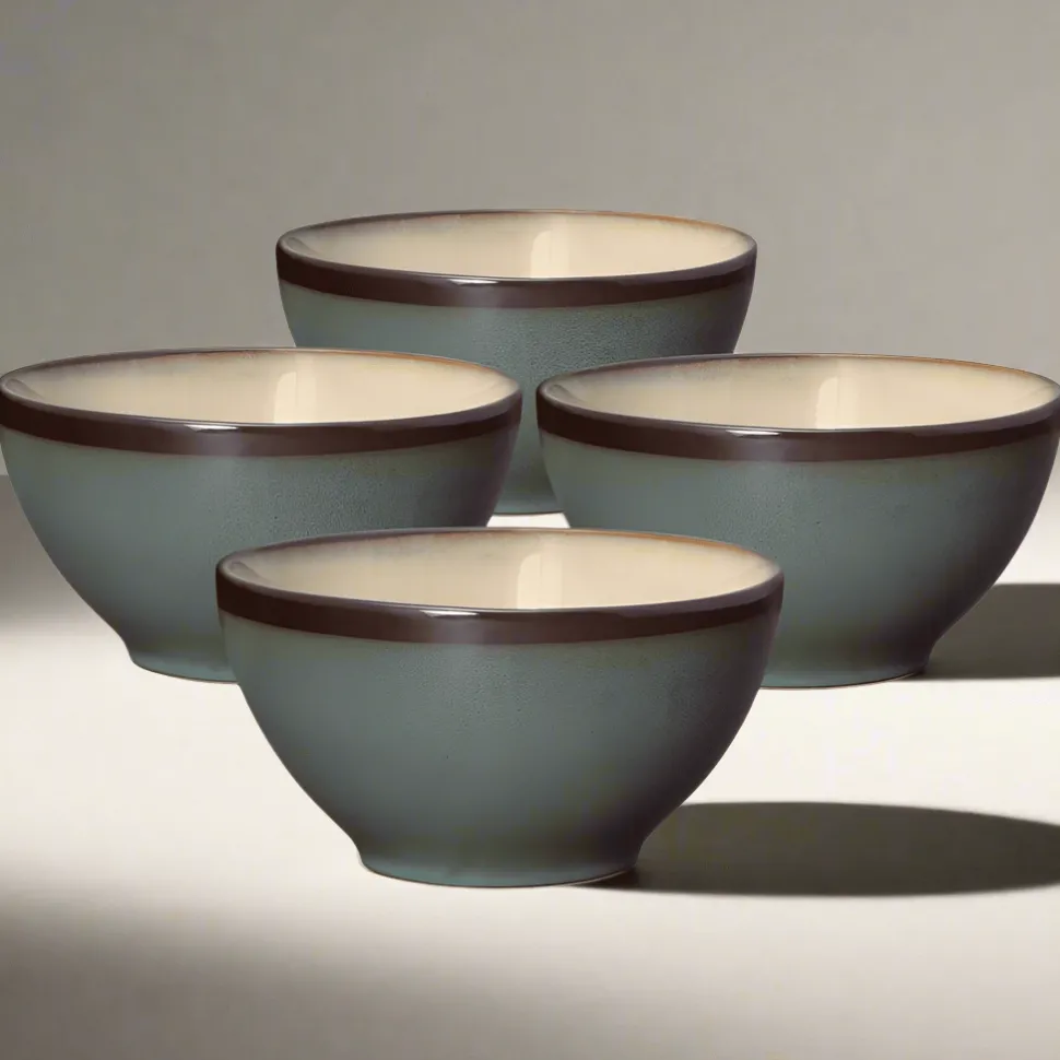 Belmont Set of 4 Blue Soup Cereal Bowls
