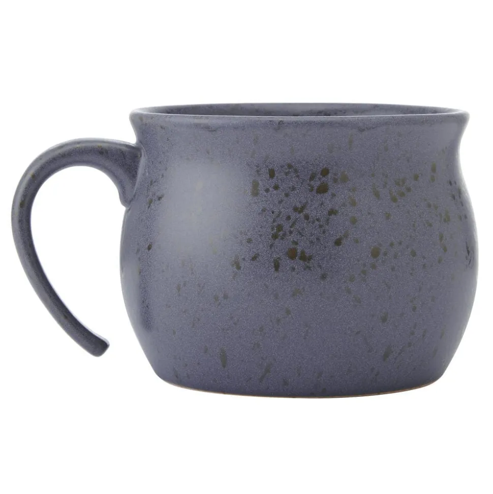 Black Speckled Jumbo Soup Mug