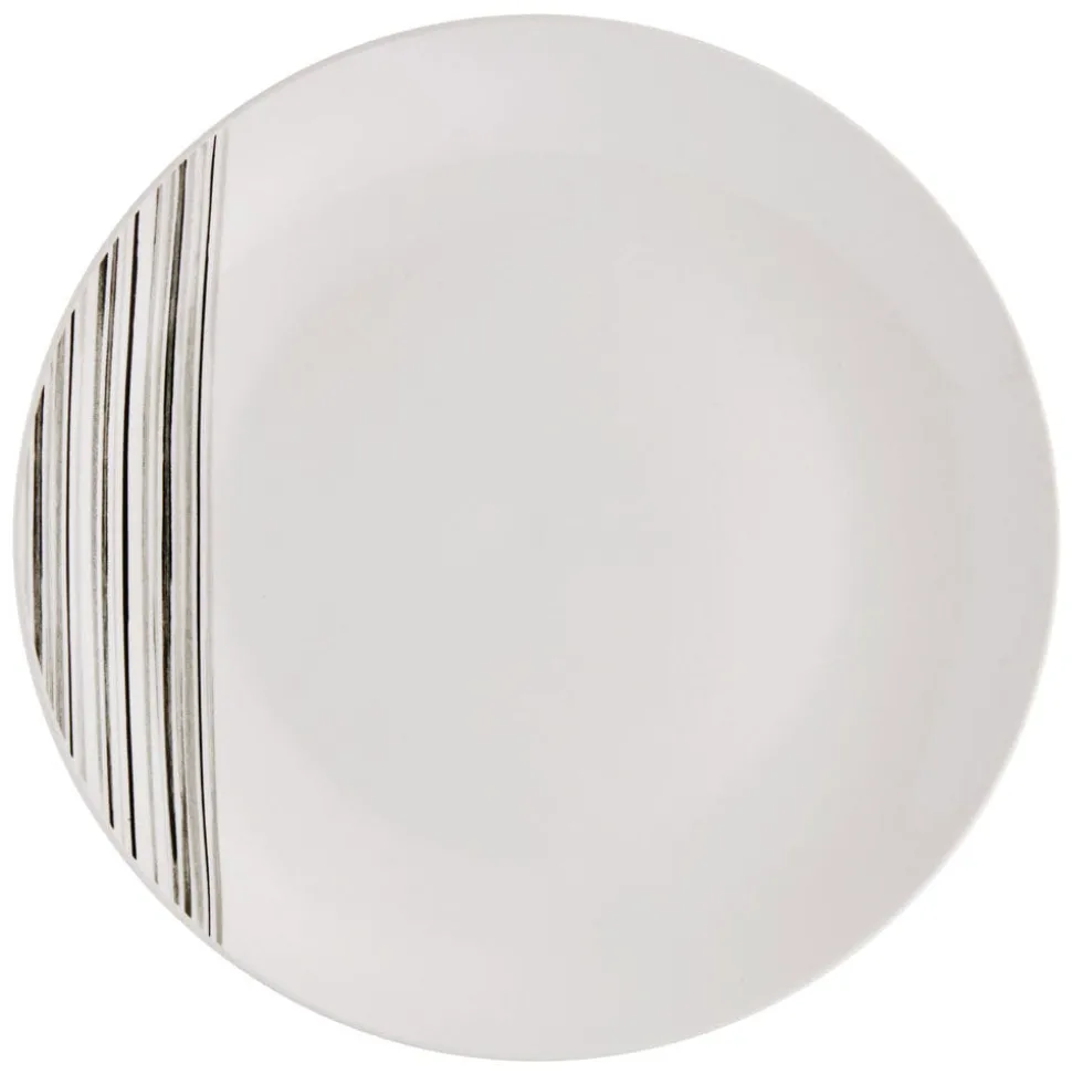 Brushed Lines 16 Piece Dinnerware Set, Service for 4