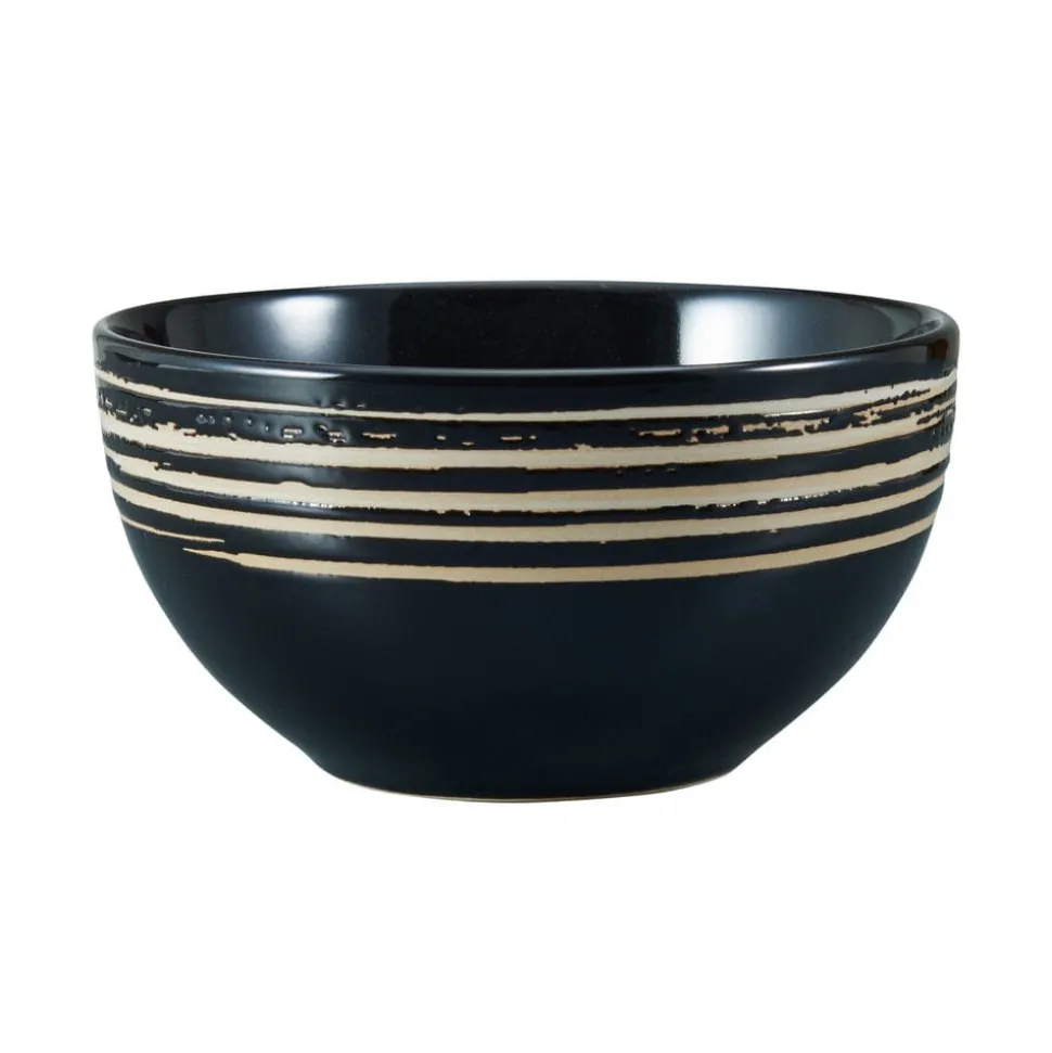 Bryson Black 16 Piece Dinnerware Set, Service for 4