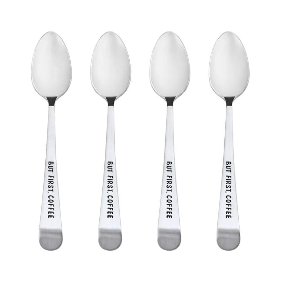 But First Coffee Set of 4 Mini Coffee Spoons