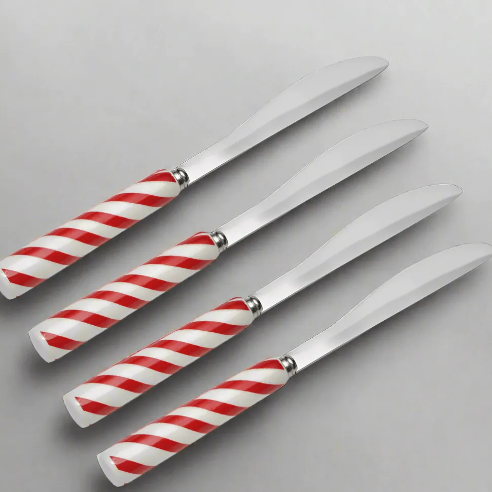 Candy Cane Set of 4 Spreaders