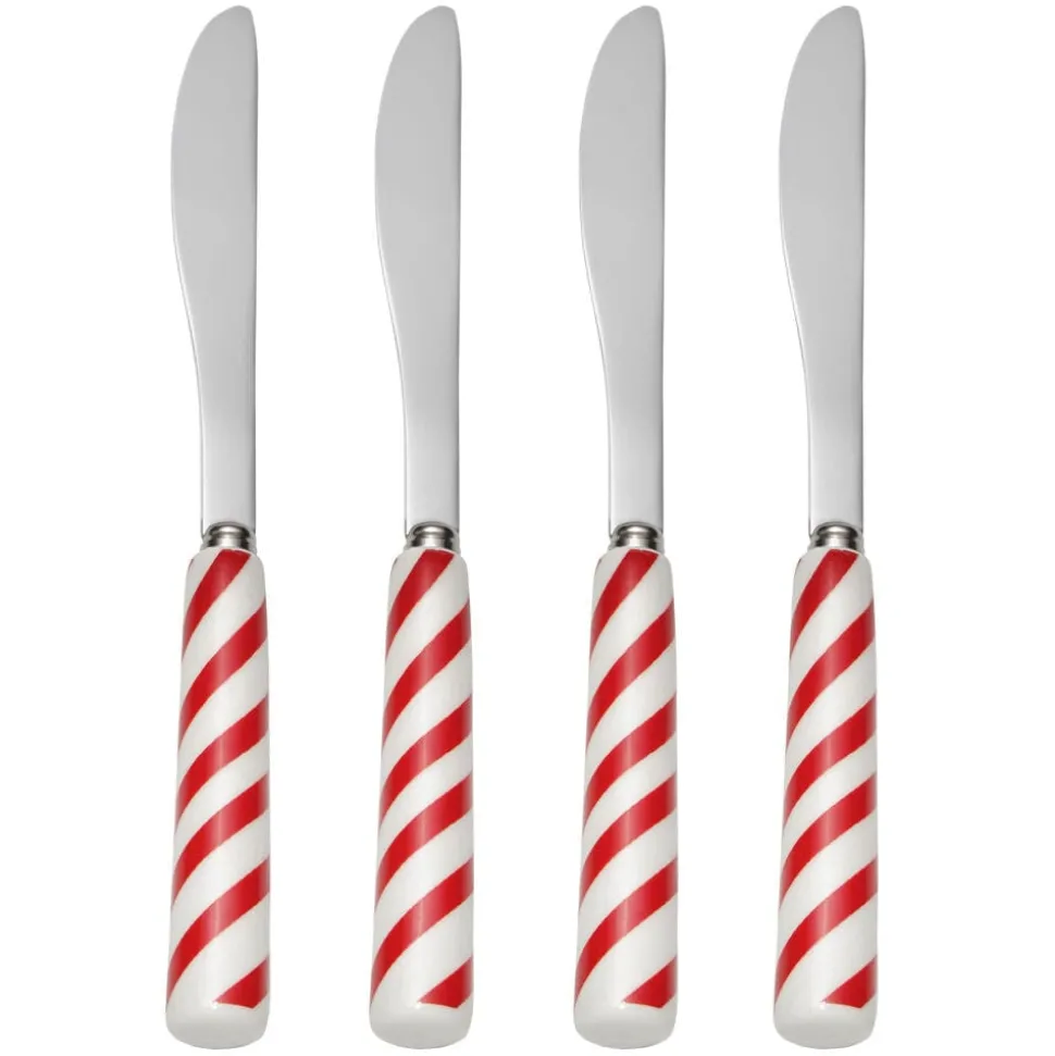 Candy Cane Set of 4 Spreaders