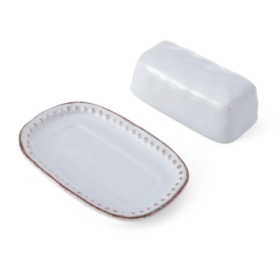 Canyon Bead Covered Butter Dish