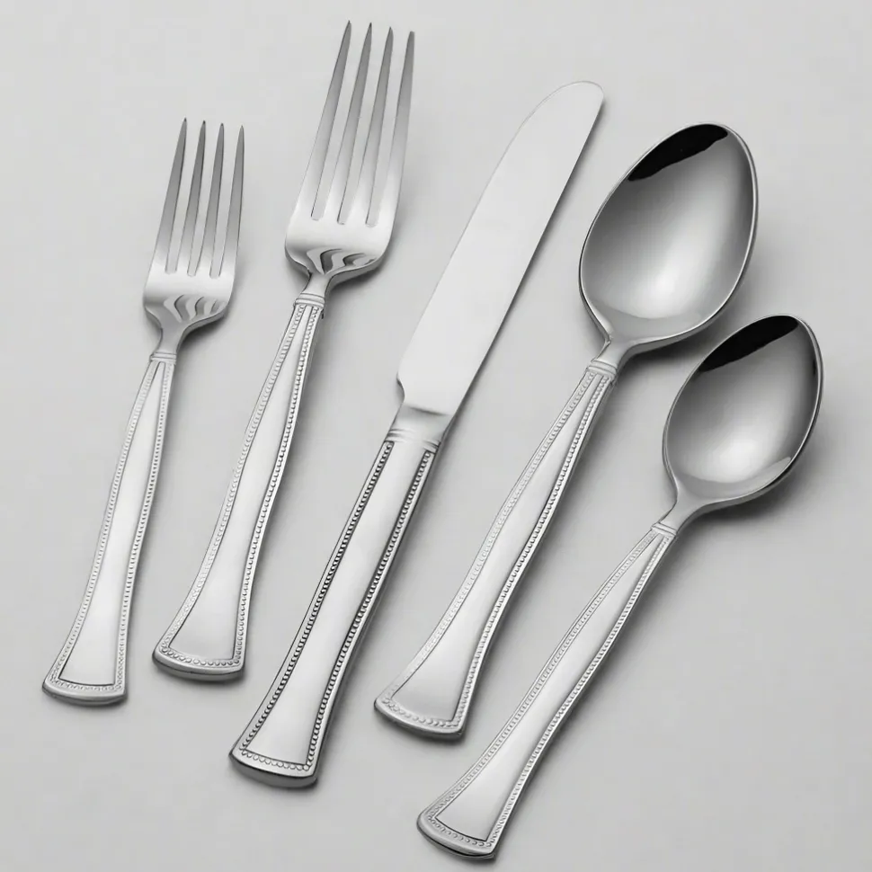 Chadwick Bead 20 Piece Flatware Set, Service for 4