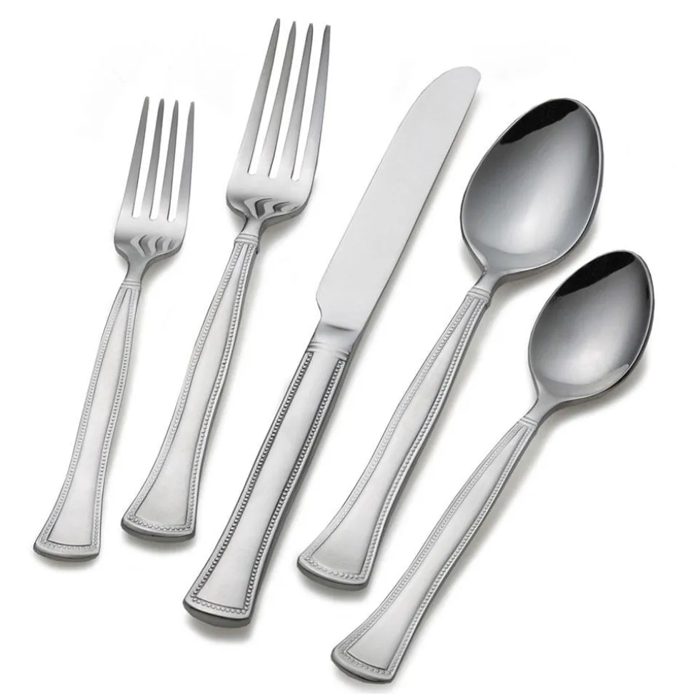 Chadwick Bead 20 Piece Flatware Set, Service for 4