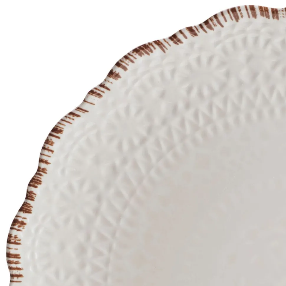 Chateau Cream 12 Piece Outdoor Melamine Dinnerware Set, Service for 4