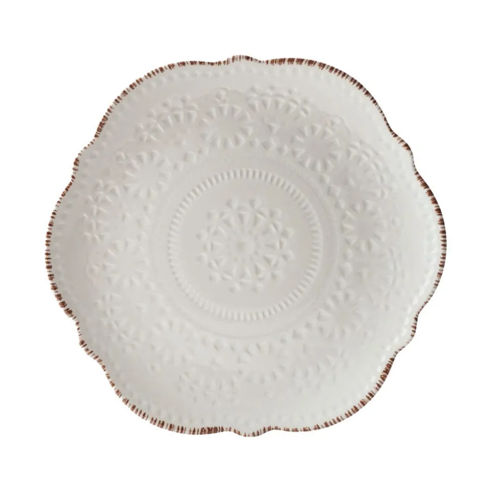 Chateau Cream 12 Piece Outdoor Melamine Dinnerware Set, Service for 4