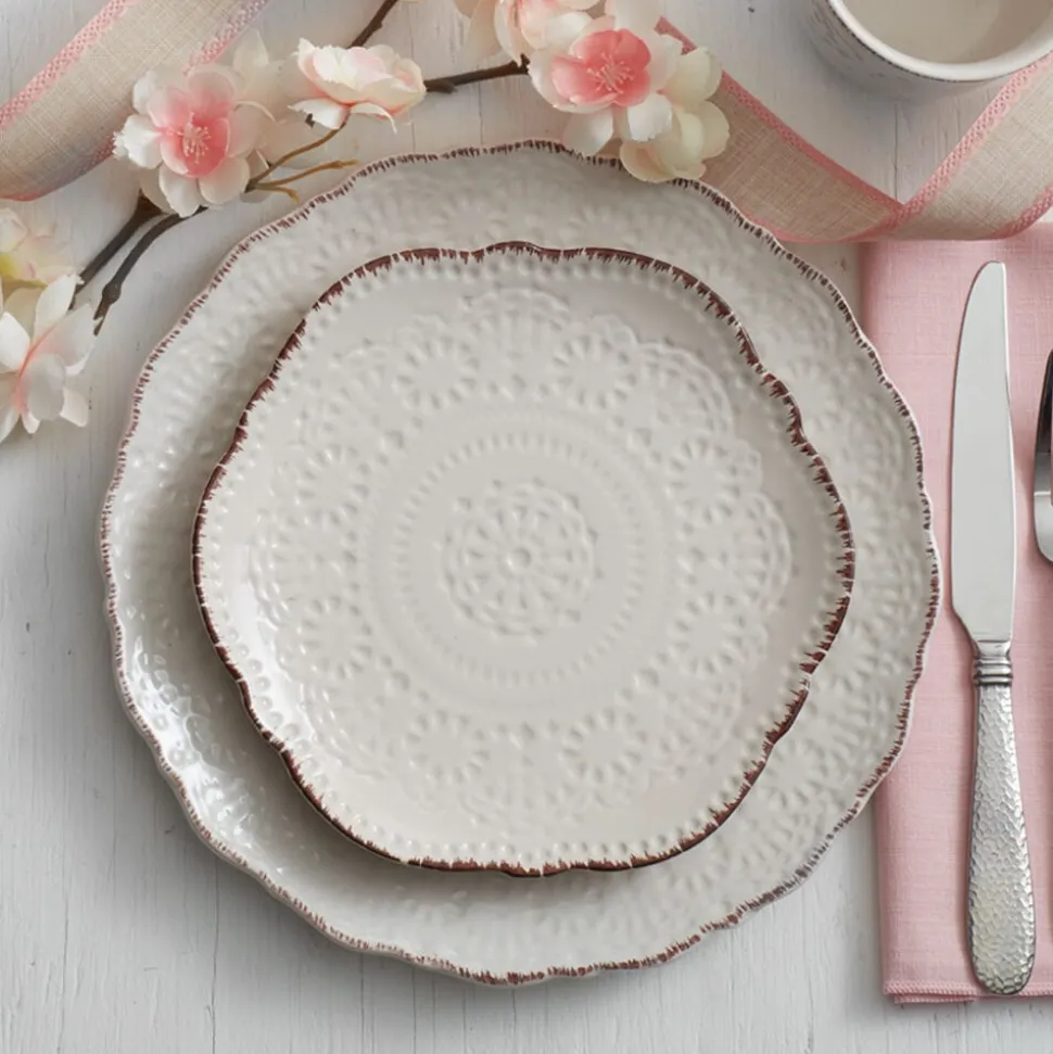 Chateau Cream Set of 4 Dinner Plates