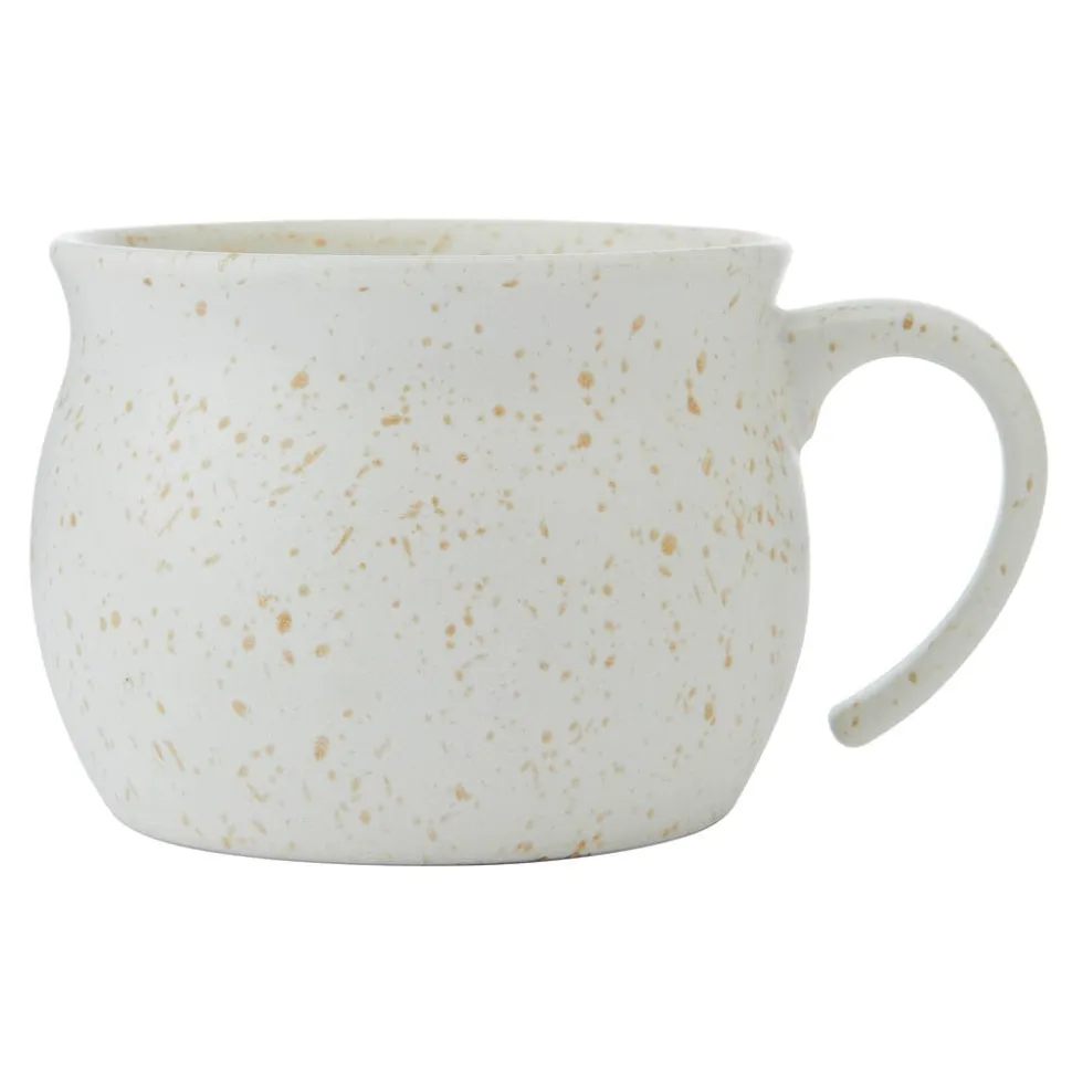 Cream Speckled Jumbo Soup Mug
