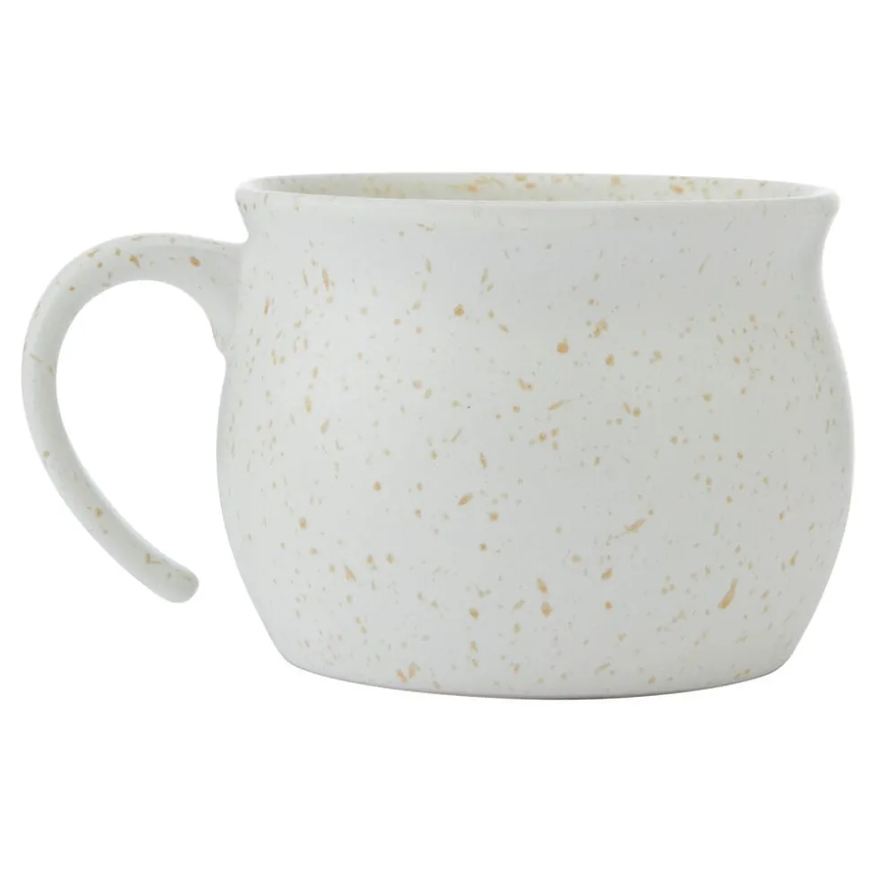 Cream Speckled Jumbo Soup Mug