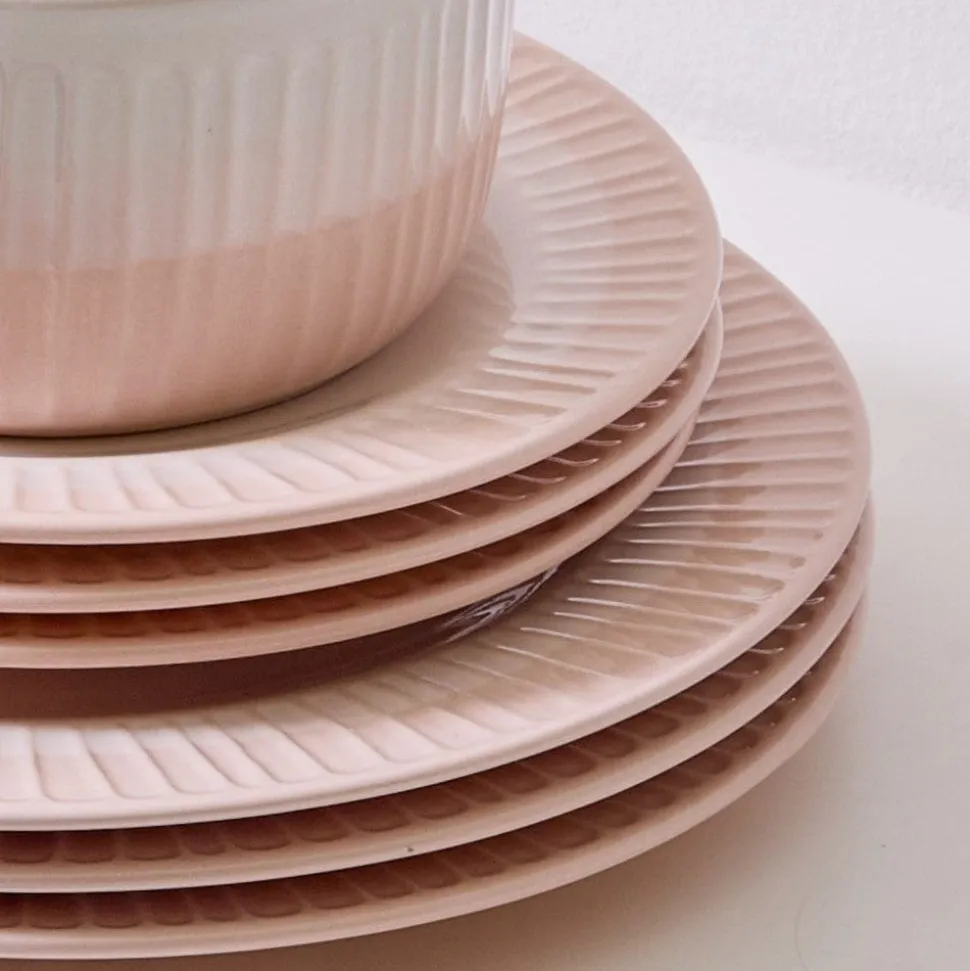 Darbie Angell Rising Up Blush 12 Piece Dinnerware Set, Service for 4