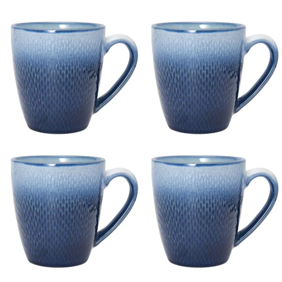 Eclipse Blue 16 Piece Dinnerware Set, Service for 4