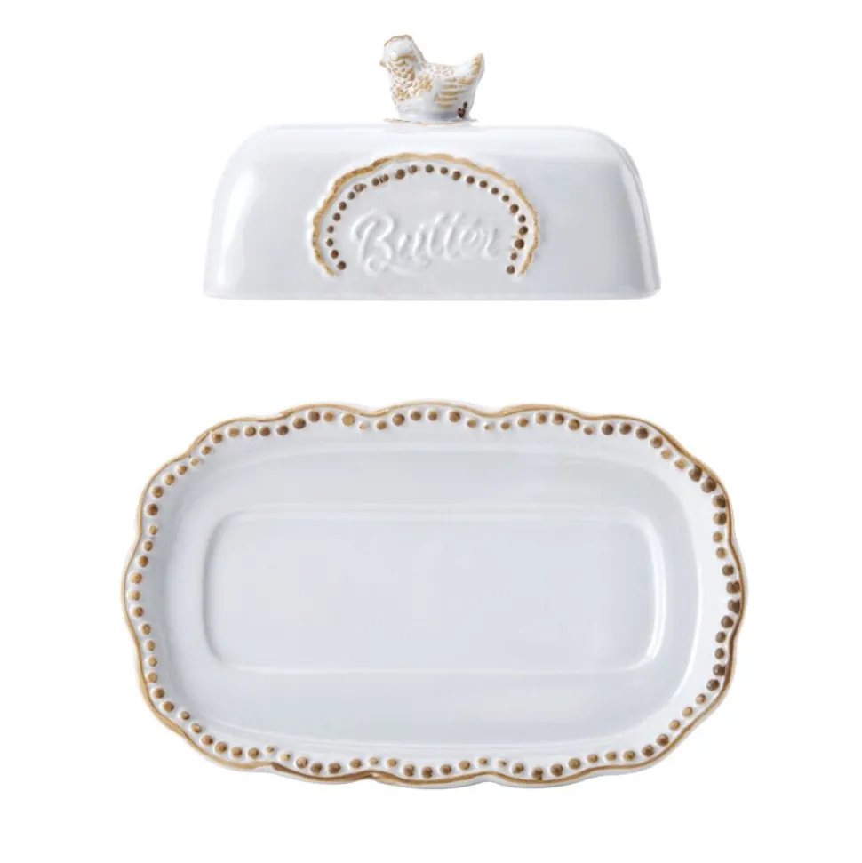 Farmhouse Hen Covered Butter Dish