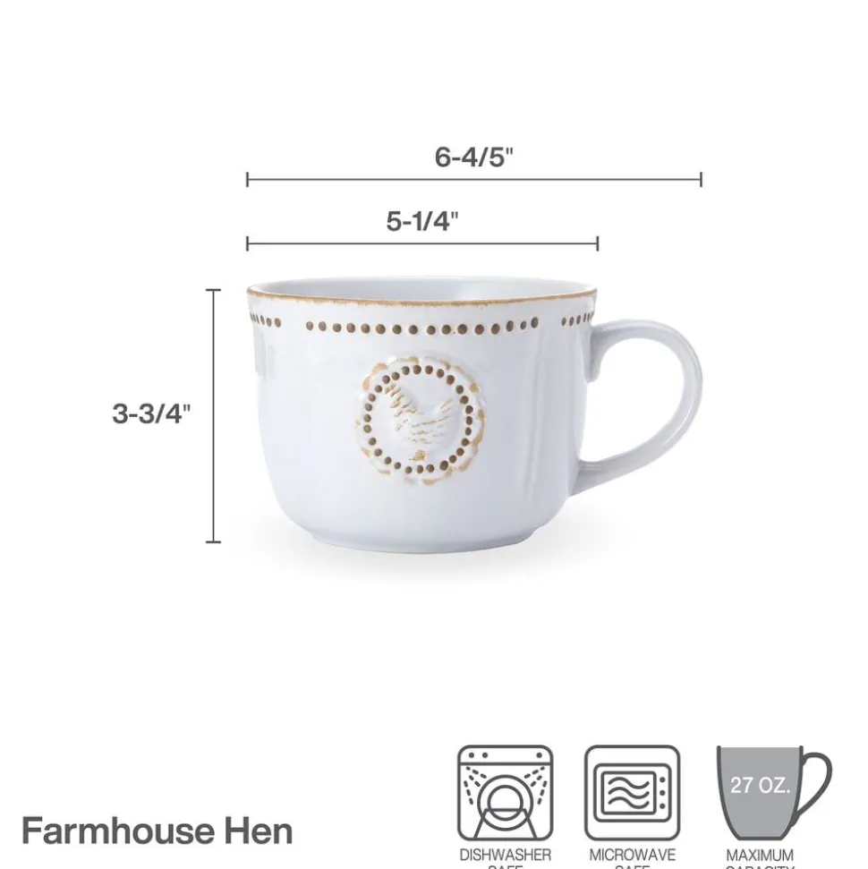 Farmhouse Hen Jumbo Soup Mug