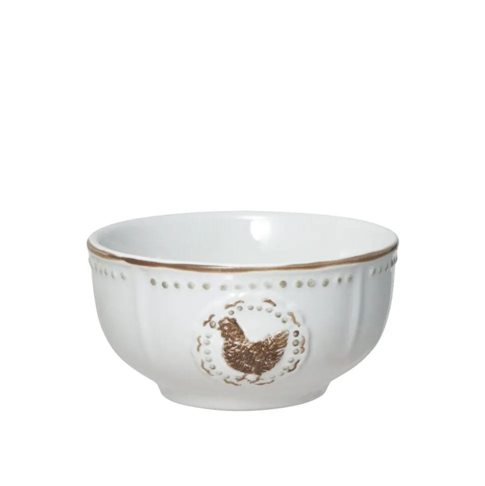 Farmhouse Hen Set of 4 Fruit Bowls