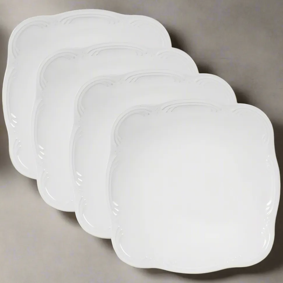 Filigree® Set of 4 Square Dinner Plates
