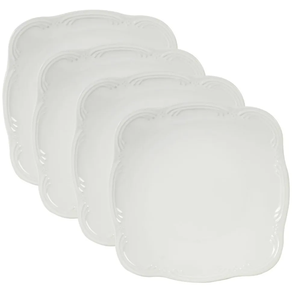 Filigree® Set of 4 Square Dinner Plates