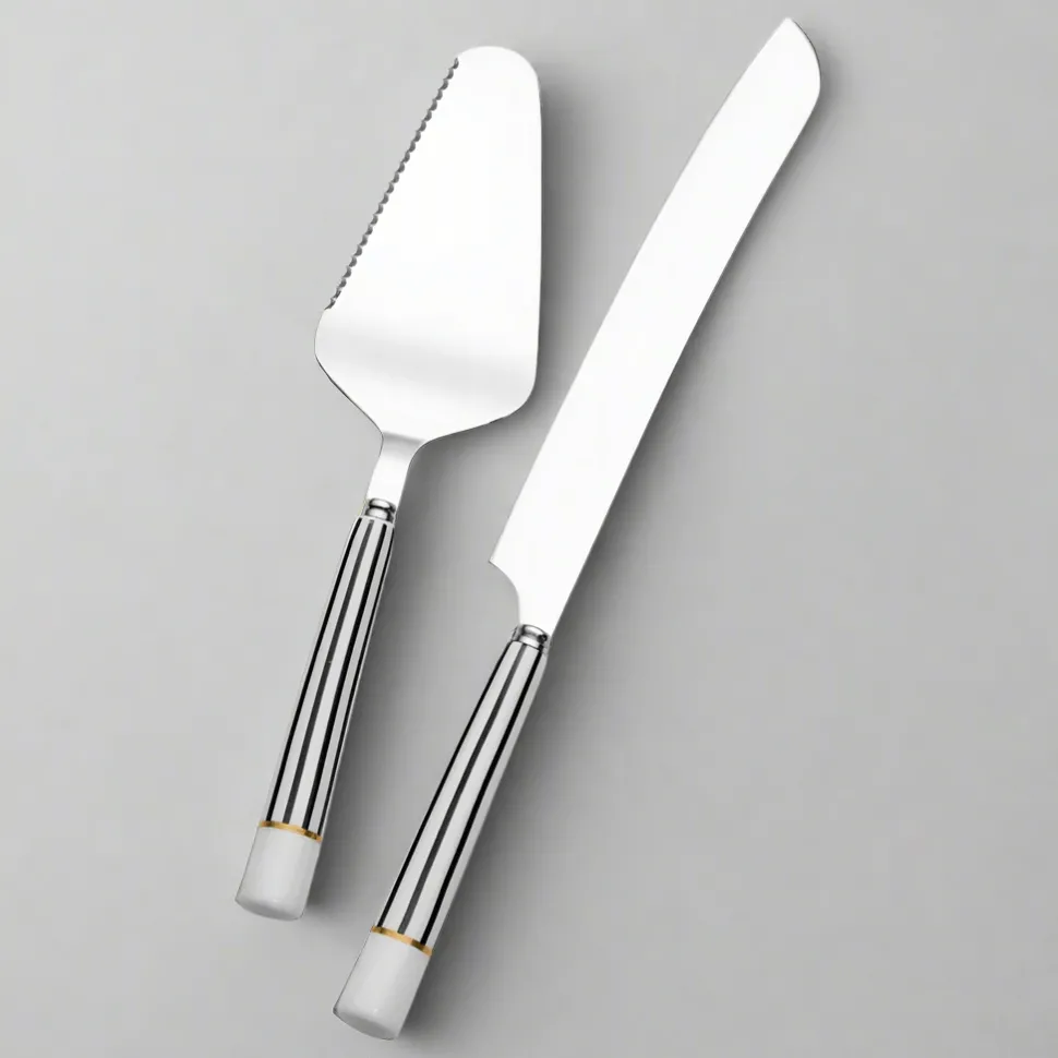 French Cafe 2 Piece Cake Knife and Server Set