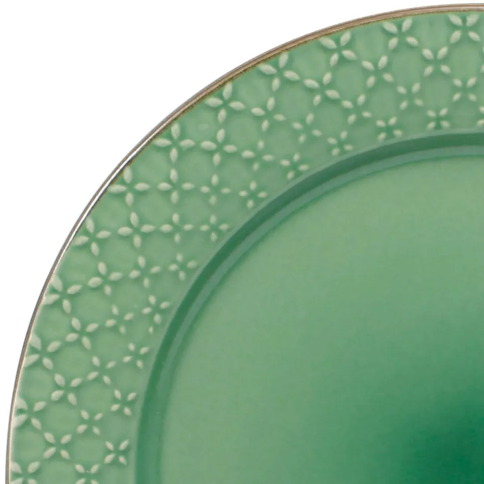 French Lace Green Dinnerware Set