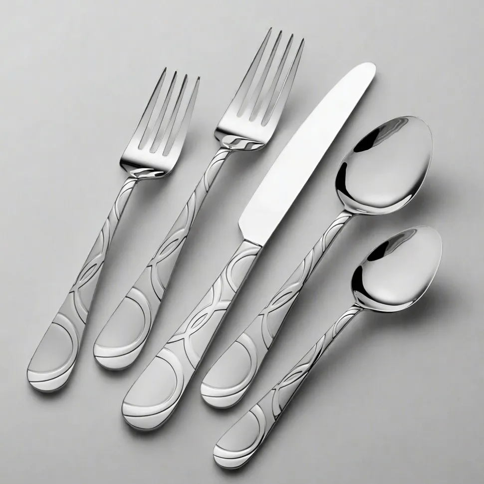 Garland Frost 53 Piece Flatware Set, Service for 8