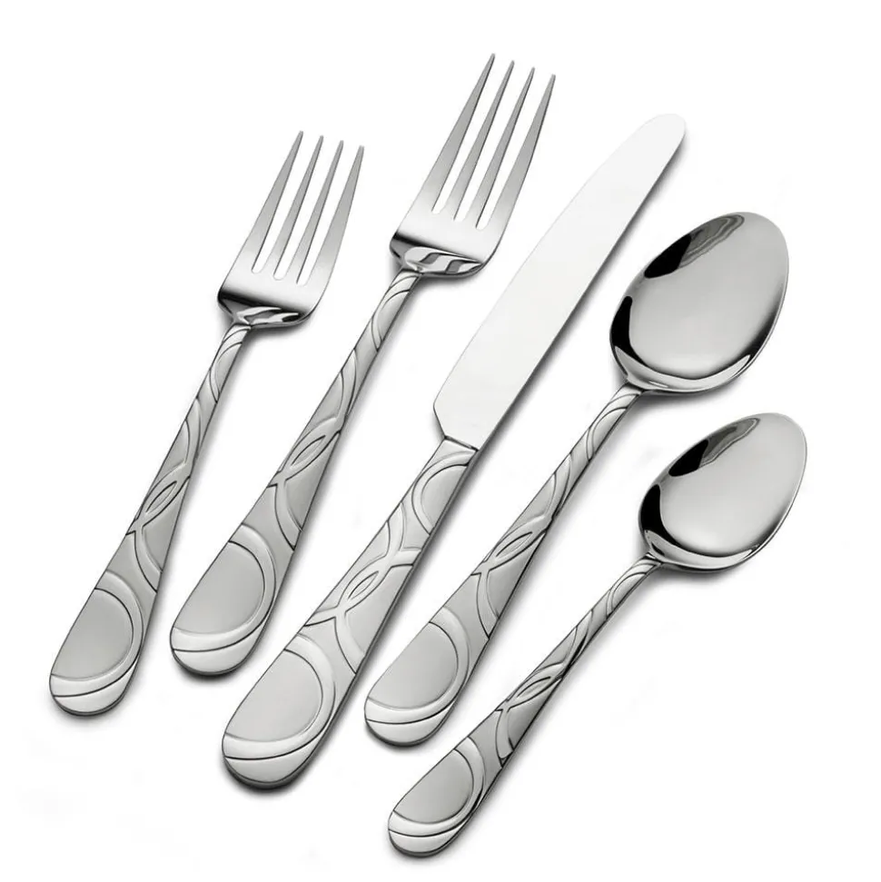 Garland Frost 53 Piece Flatware Set, Service for 8