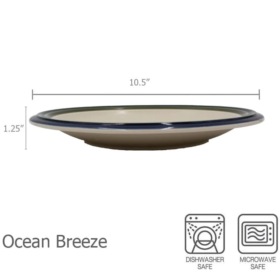 Ocean Breeze Set of 4 Dinner Plates