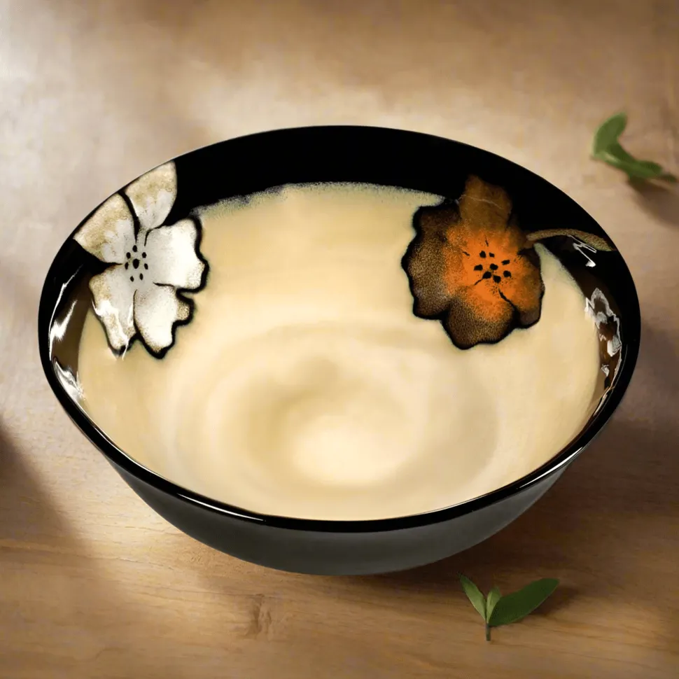 Painted Poppies Oversized Serving Bowl
