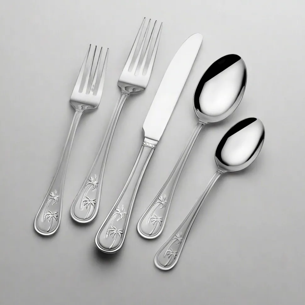 Palm Breeze 20 Piece Flatware Set, Service for 4