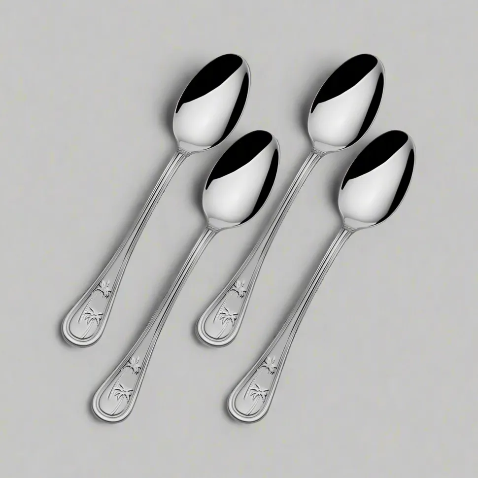 Palm Breeze Set of 4 Mini Coffee Spoons