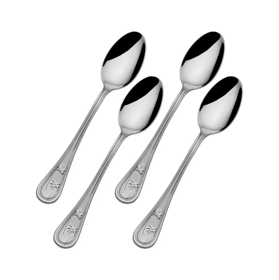 Palm Breeze Set of 4 Mini Coffee Spoons
