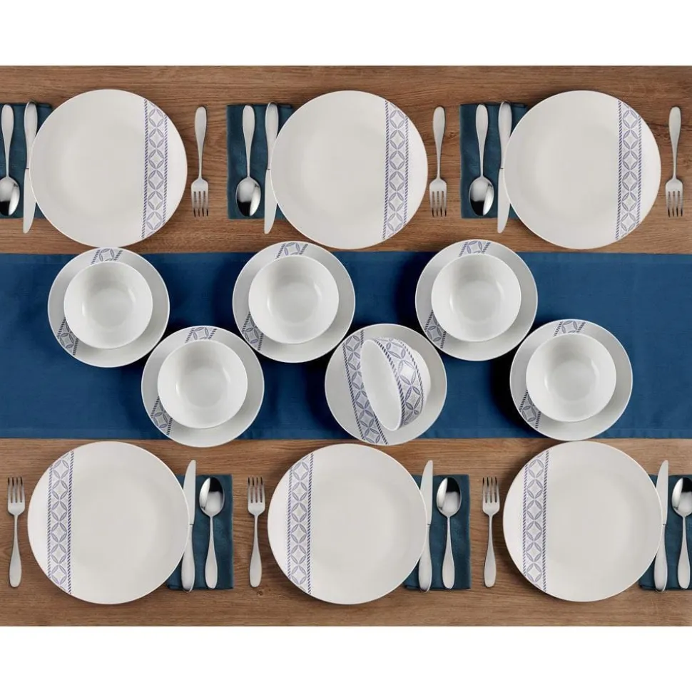 Preslie 18 Piece Dinnerware Set, Service for 6