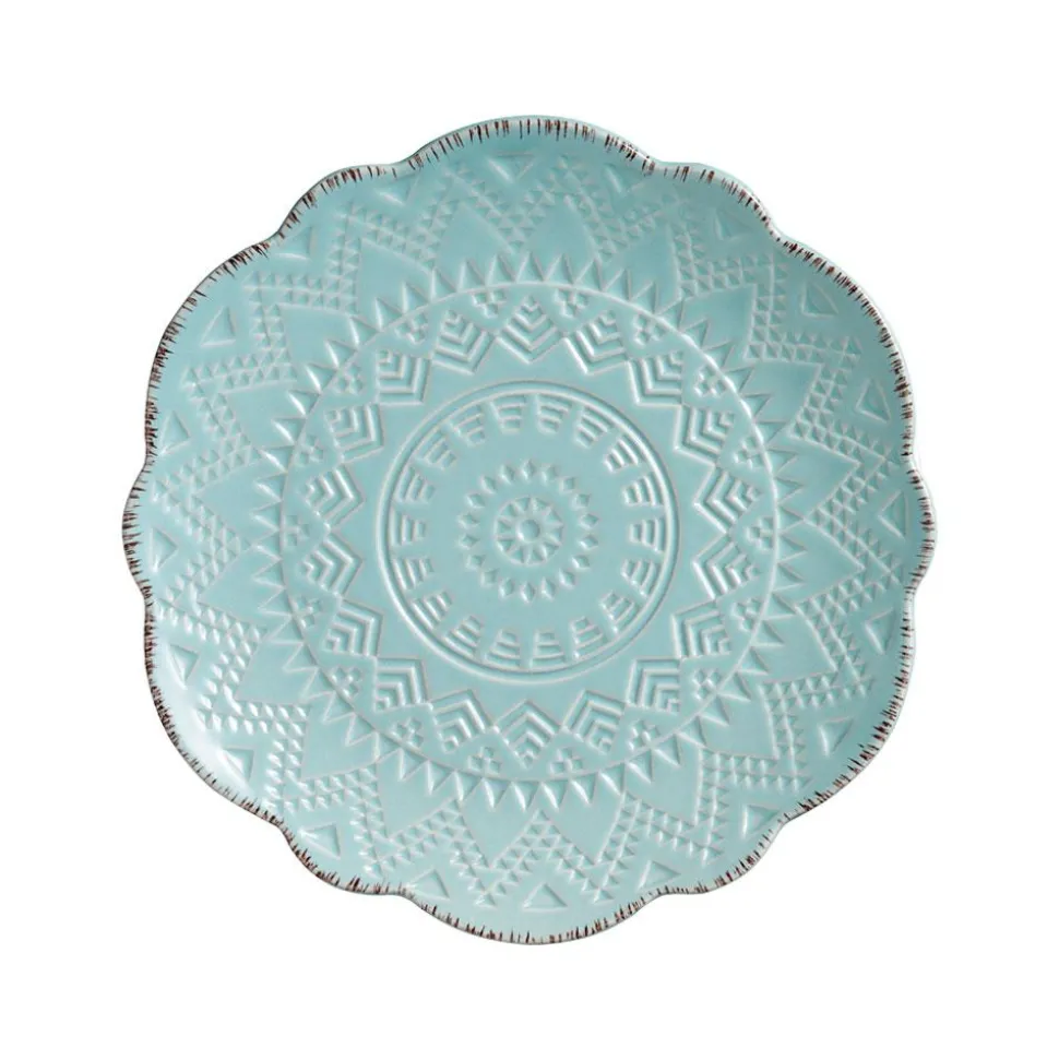 Remembrance Teal Set of 4 Salad Plates