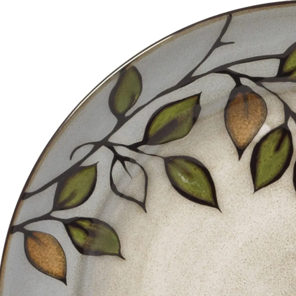 Rustic Leaves Set of 4 Dinner Plates