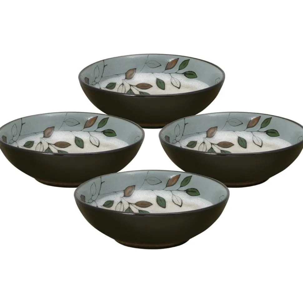 Rustic Leaves Set of 4 Individual Pasta Bowls