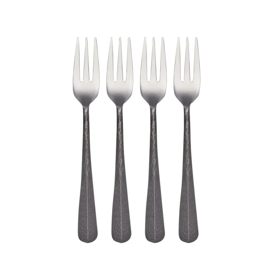 Sable Black Set of 4 Appetizer Forks