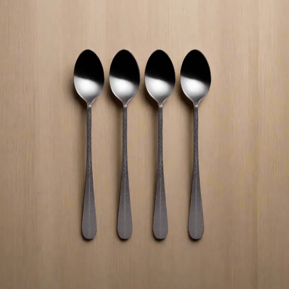 Sable Black Set of 4 Long Handled Spoons