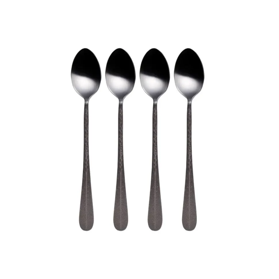 Sable Black Set of 4 Long Handled Spoons