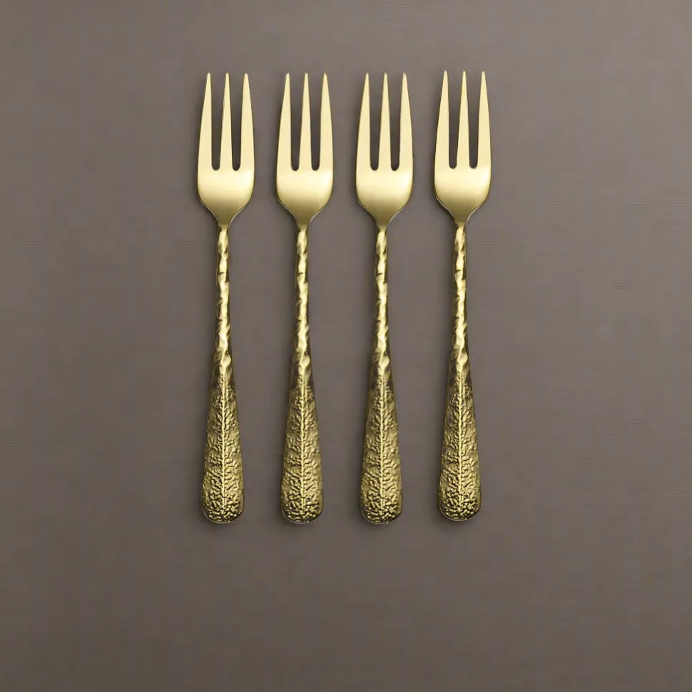 Sable Gold Set of 4 Appetizer Forks